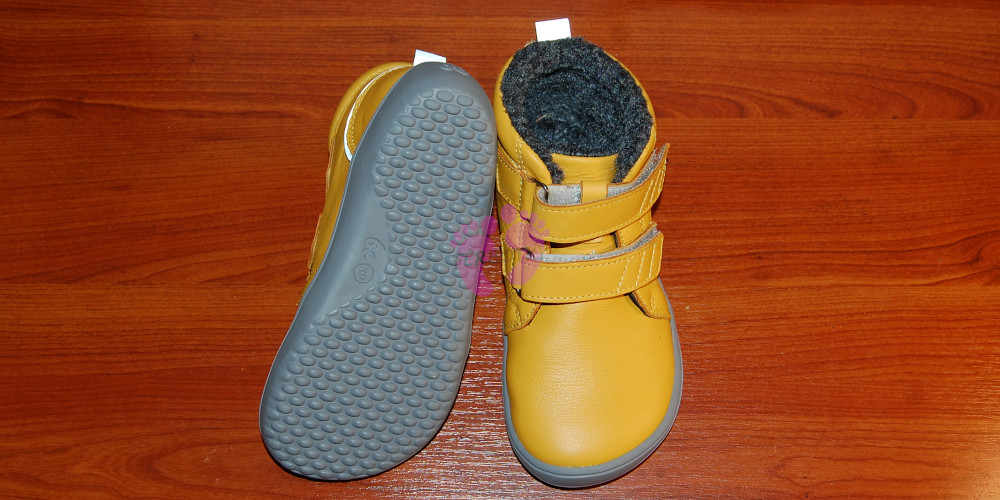 zimní barefoot boty Be Lenka Penguin - Yellow